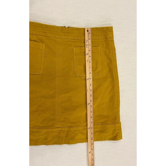 Boden Imogen Yellow High Waisted Mini Skirt Size 12L - Picture 3 of 8